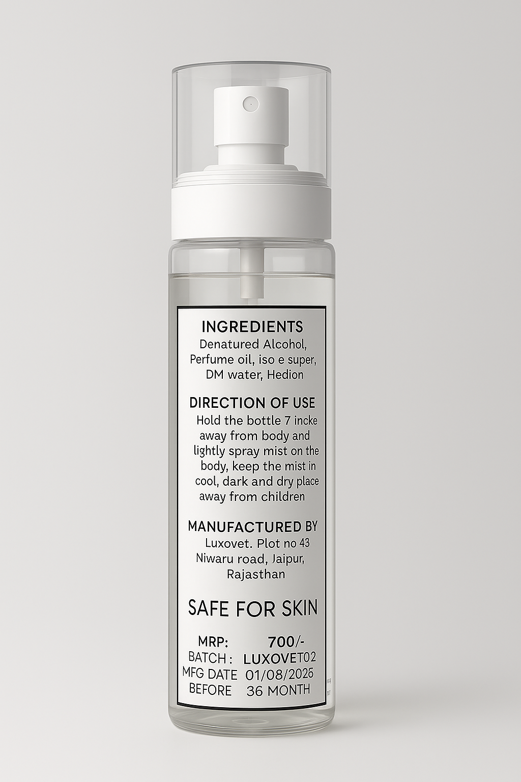 Luxovet Musk Seduction Body Mist