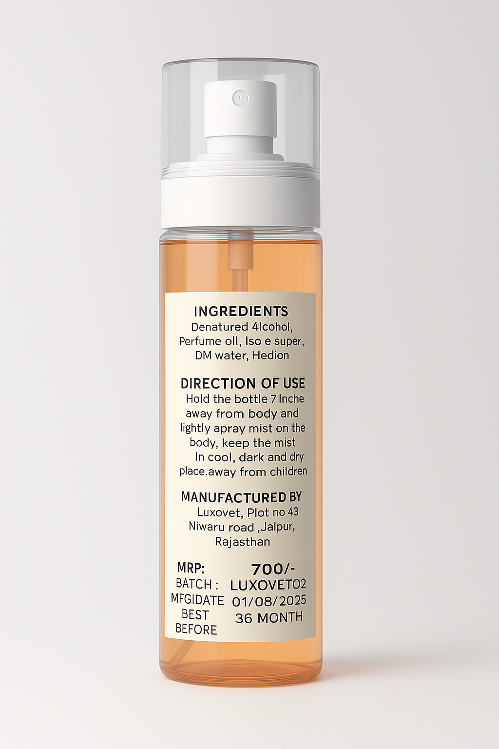 VELLORA VANILLA BODY MIST